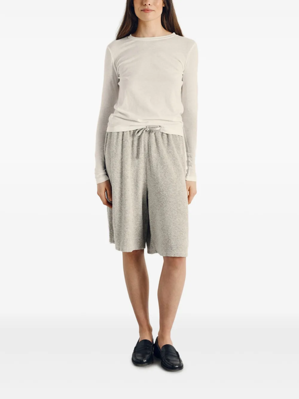 American Vintage Gamipy top met lange mouwen Wit