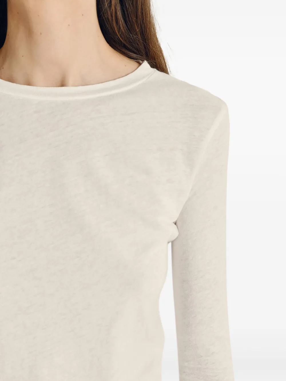American Vintage Gamipy top met lange mouwen Wit