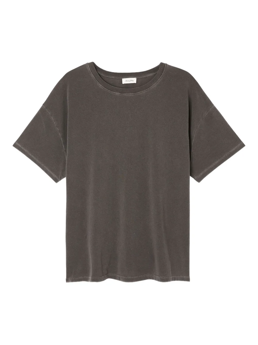 American Vintage Boat Neck Pymaz T-shirt In Gray