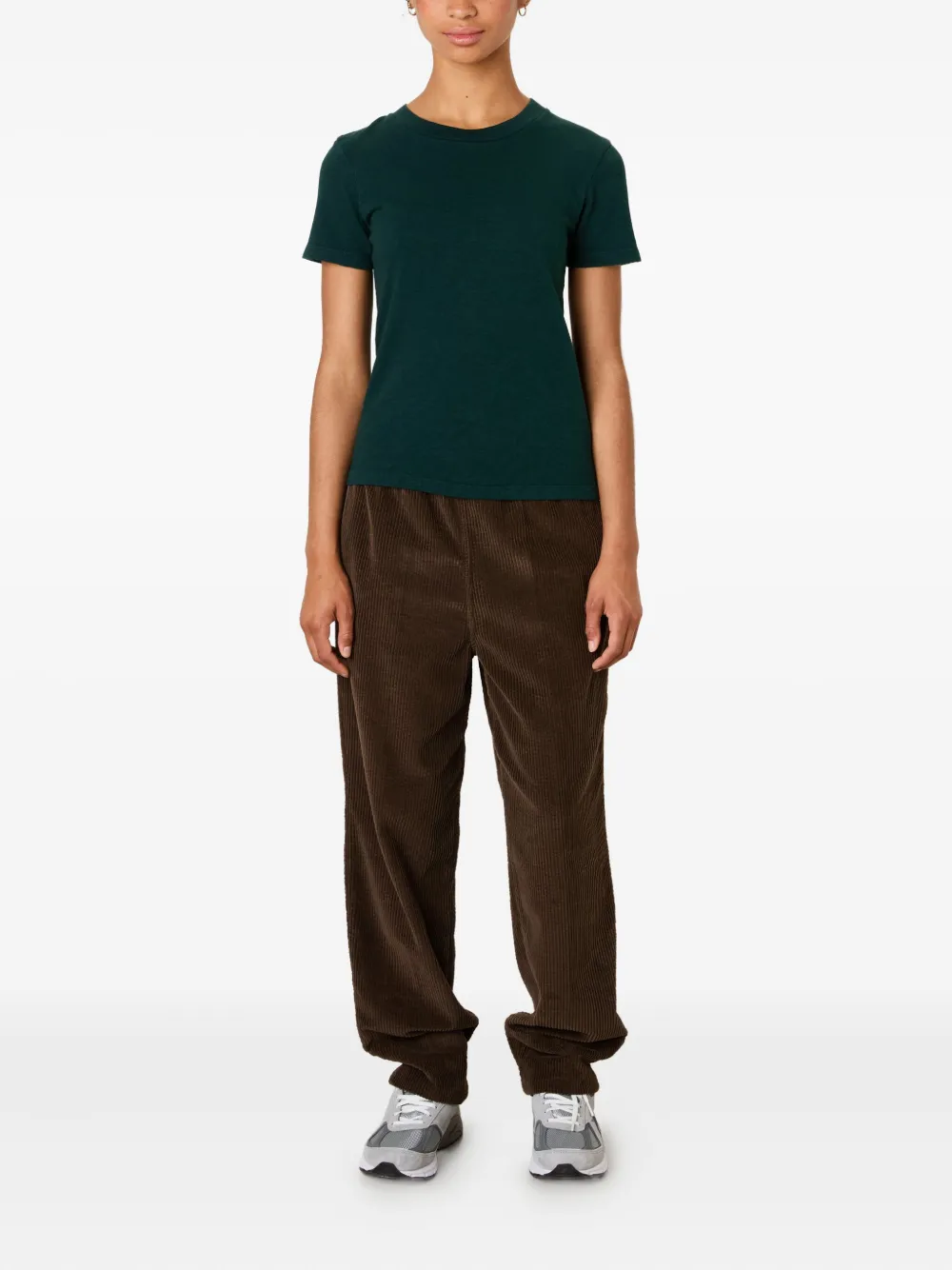 American Vintage Textured Sonoma T-shirt In Green