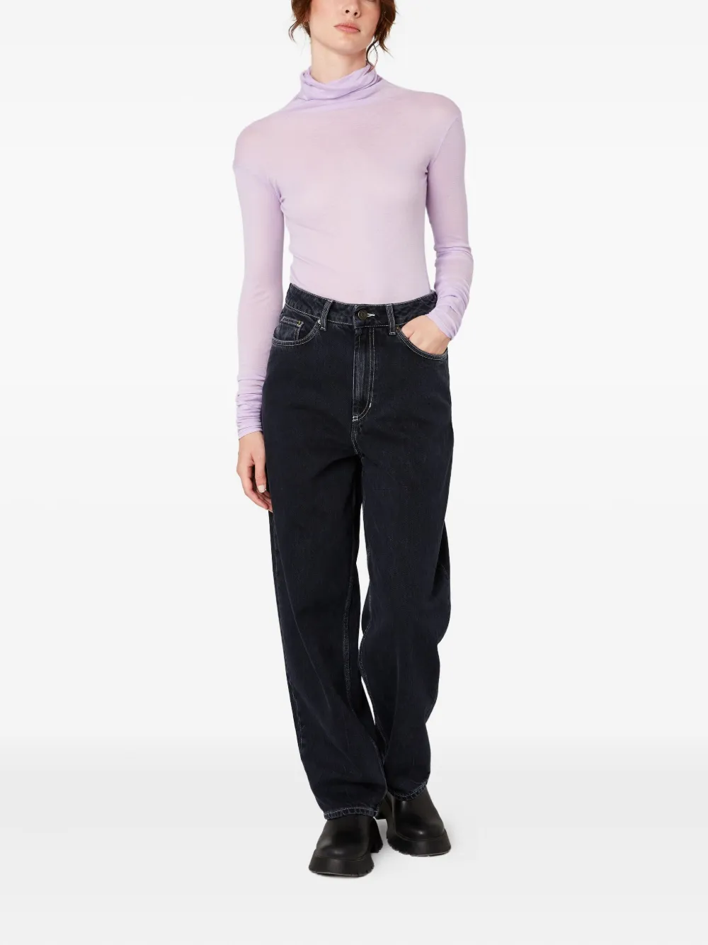 American Vintage Yopday ballon jeans - Zwart