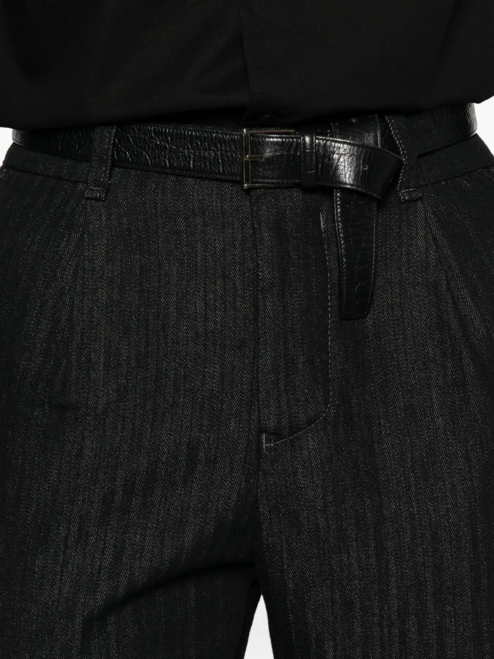 Transit Hose katoenen broek Zwart