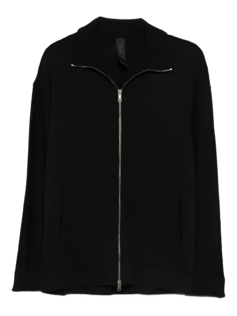 Transit zip wool cardigan