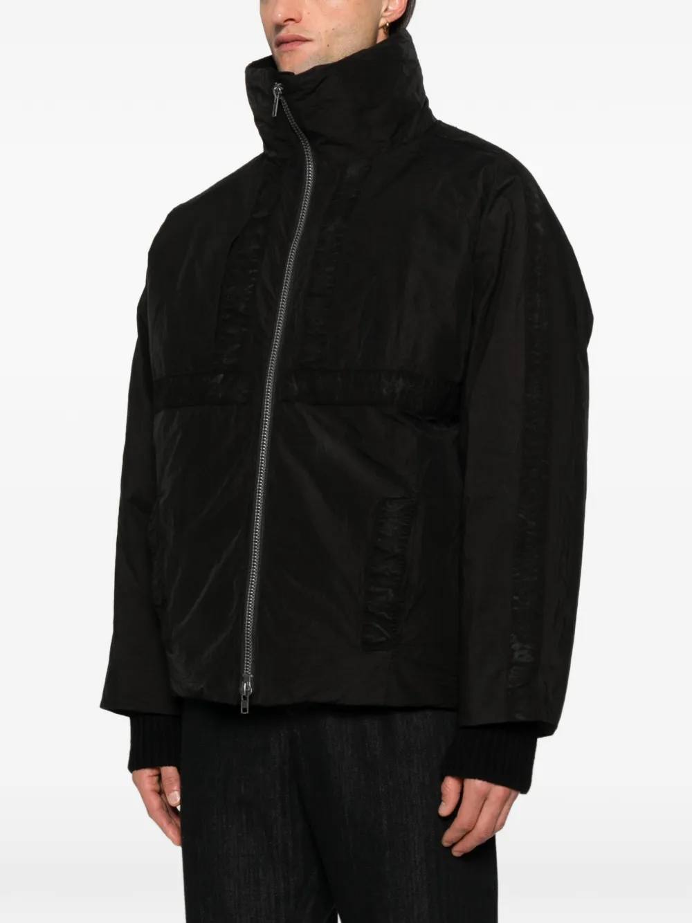 Transit Gewatteerd jack met rits Zwart