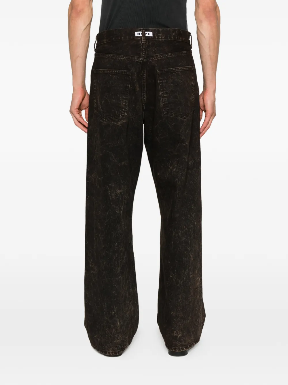 Hope For Men Criss Belt-loop Jeans In Black