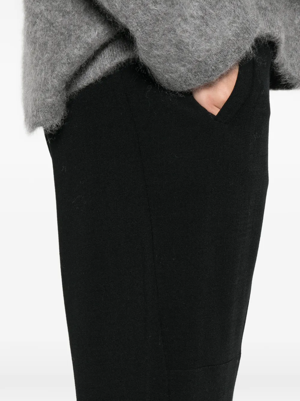 Transit Elastische broek Zwart