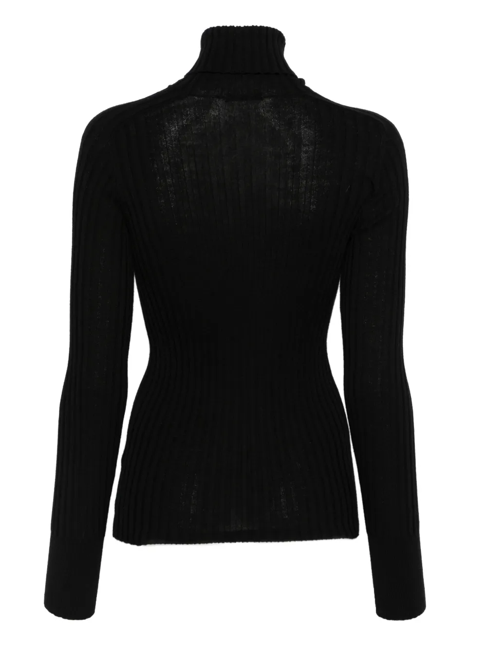 Transit Jersey top met col Zwart