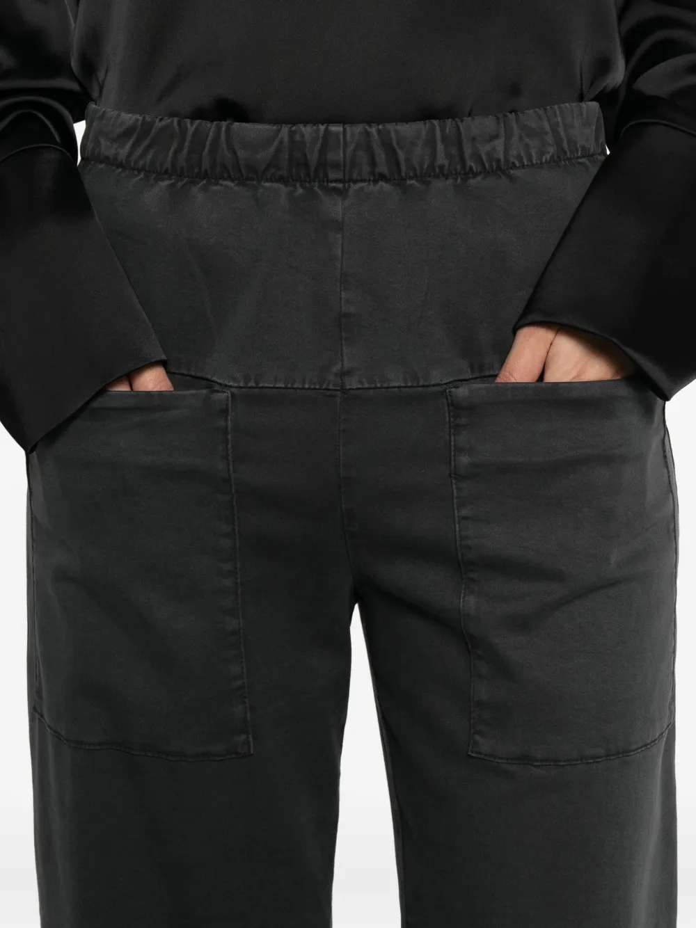 Transit Broek met elastische taille Grijs