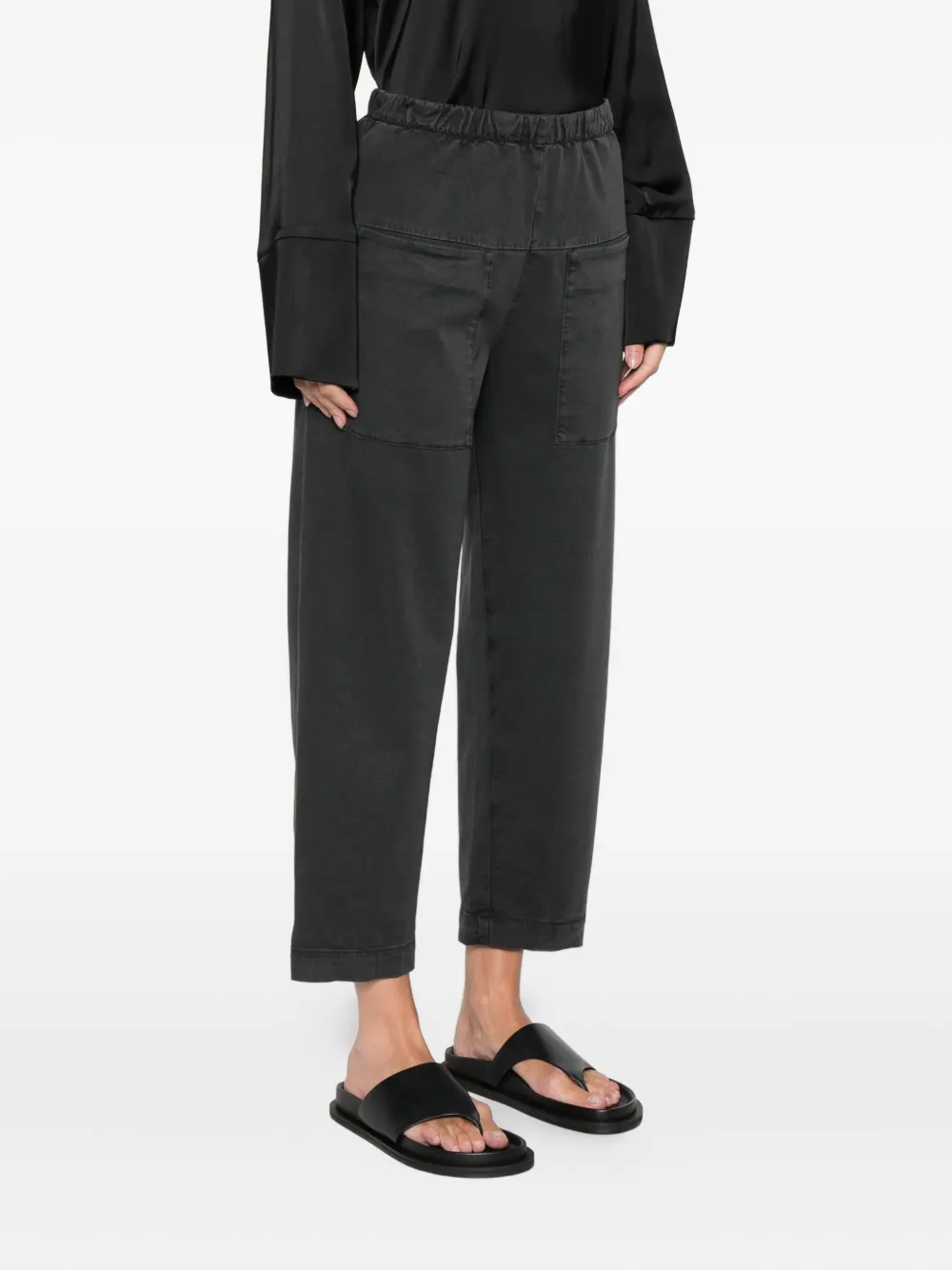 Transit Broek met elastische taille Grijs