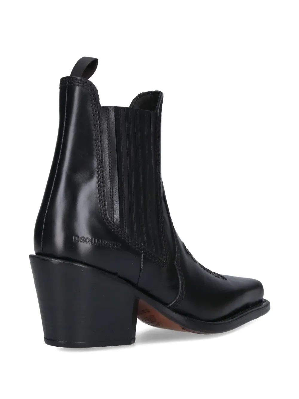 DSQUARED2 City laarzen met borduurwerk Zwart