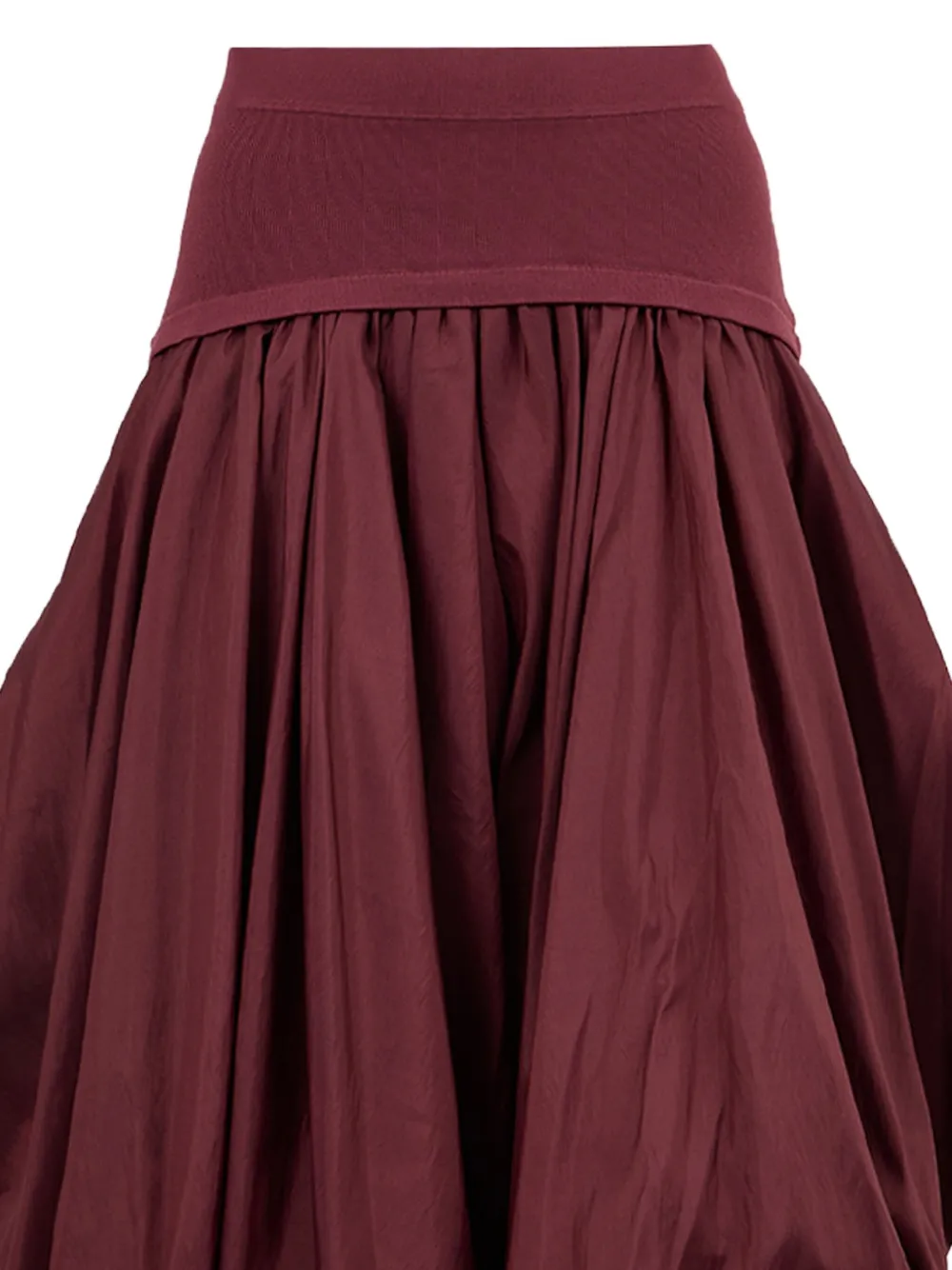 Simkhai Corinn taffeta midi-rok Rood