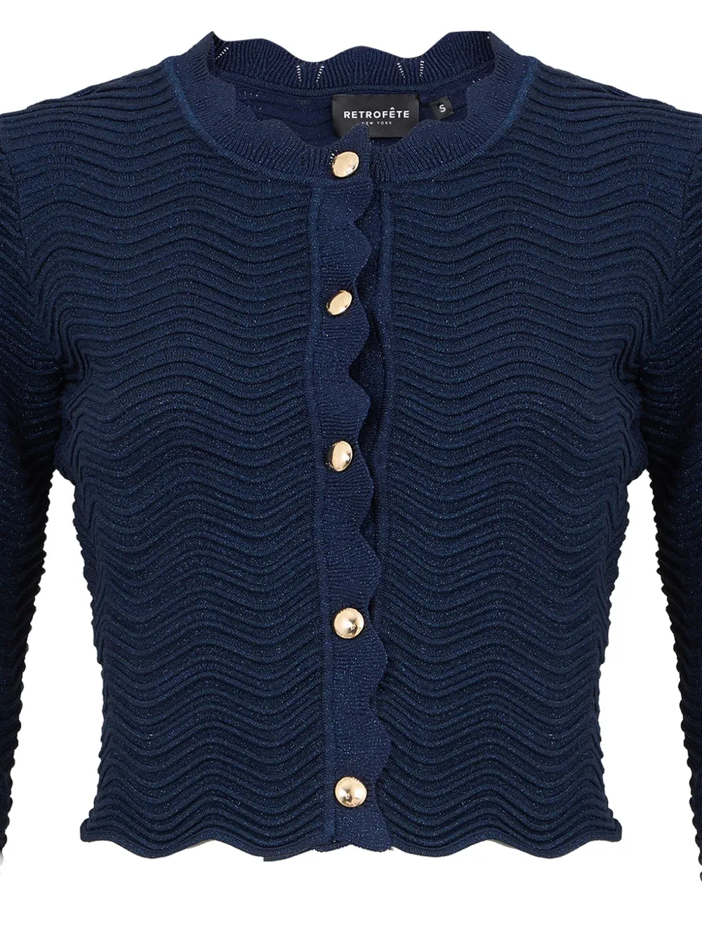 Retrofete Dallys vest Blauw