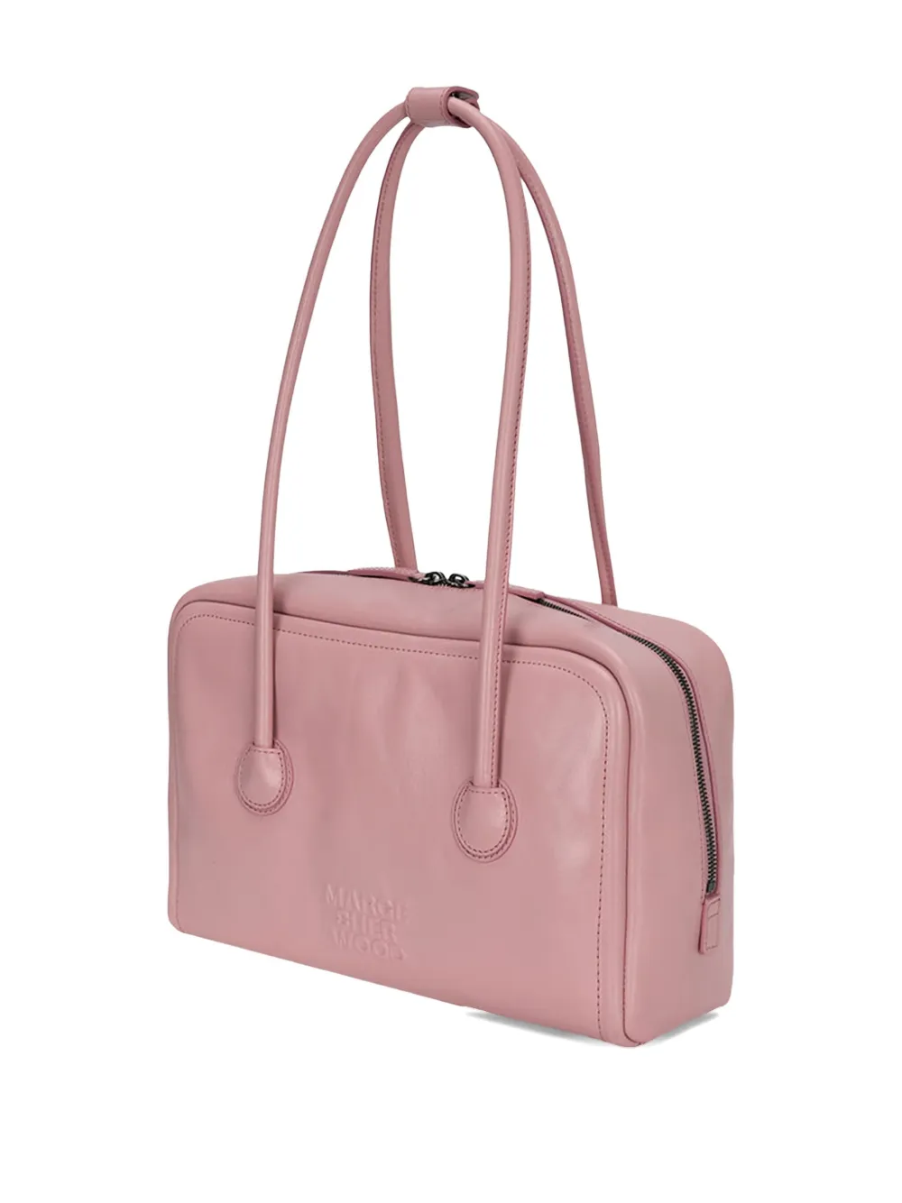 Margesherwood Soft Boston Crinkle-leather Shoulder Bag In Pink