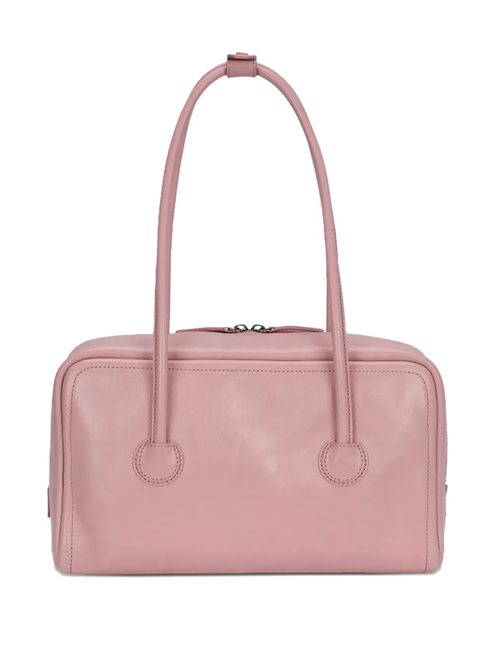Margesherwood Soft Boston Crinkle-leather Shoulder Bag In Pink