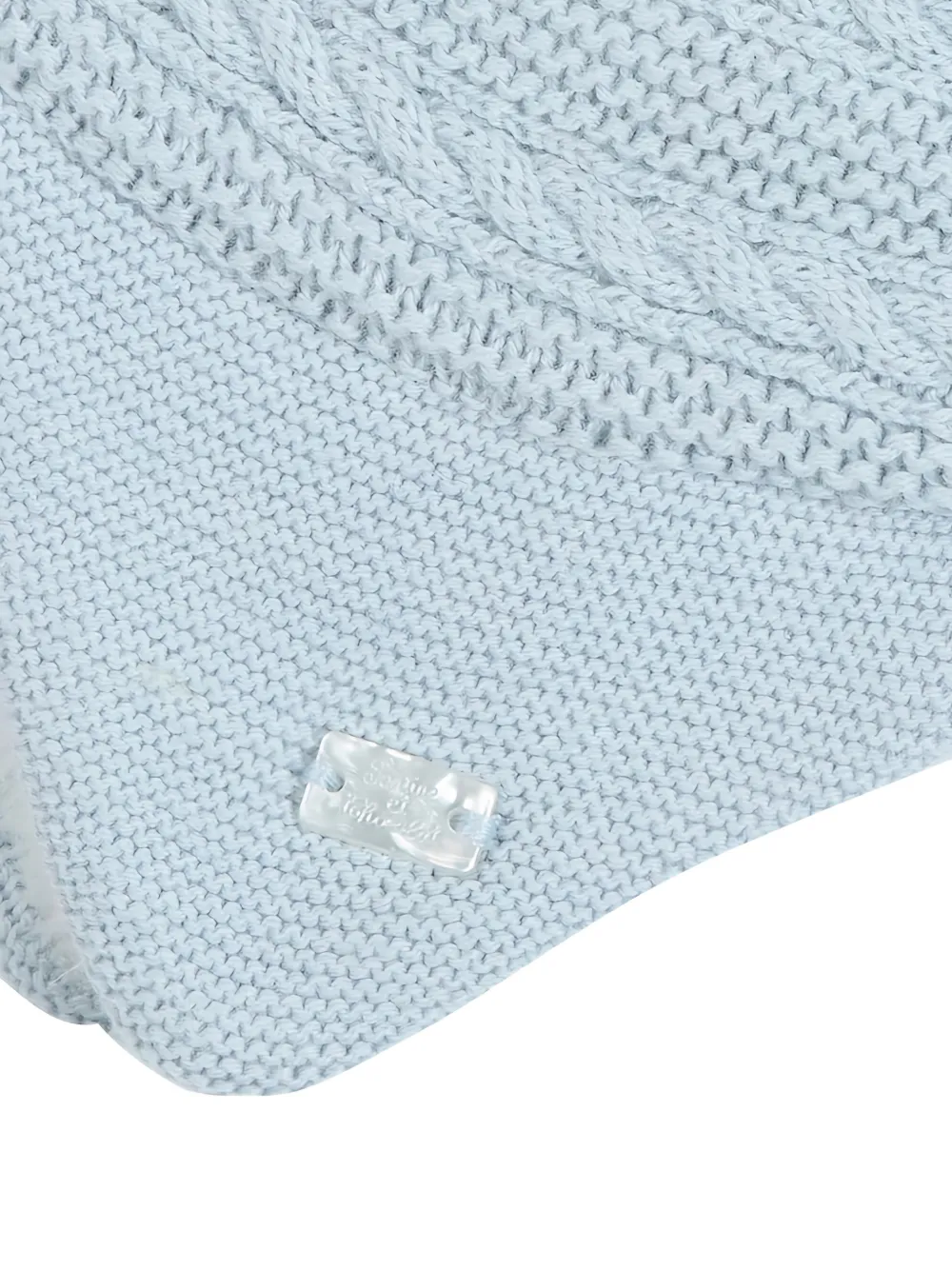 Tartine Et Chocolat logo-plaque bonnet - Blauw