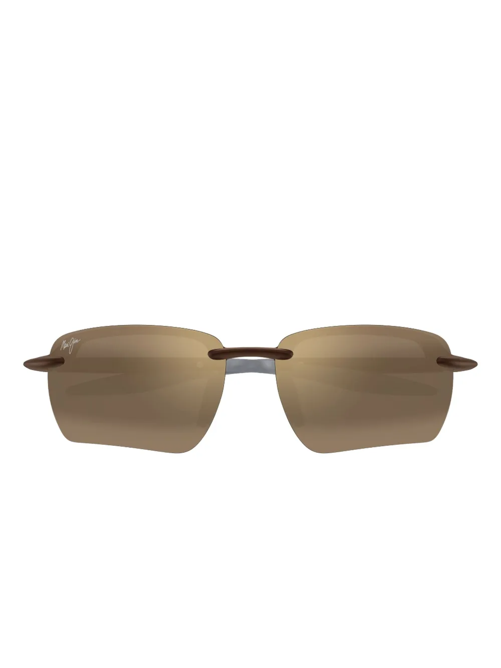 Maui Jim Rimless Sunglasses In Brown