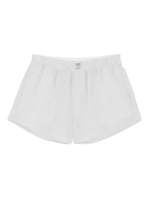 MM6 Maison Margiela shorts con motivo de rayas