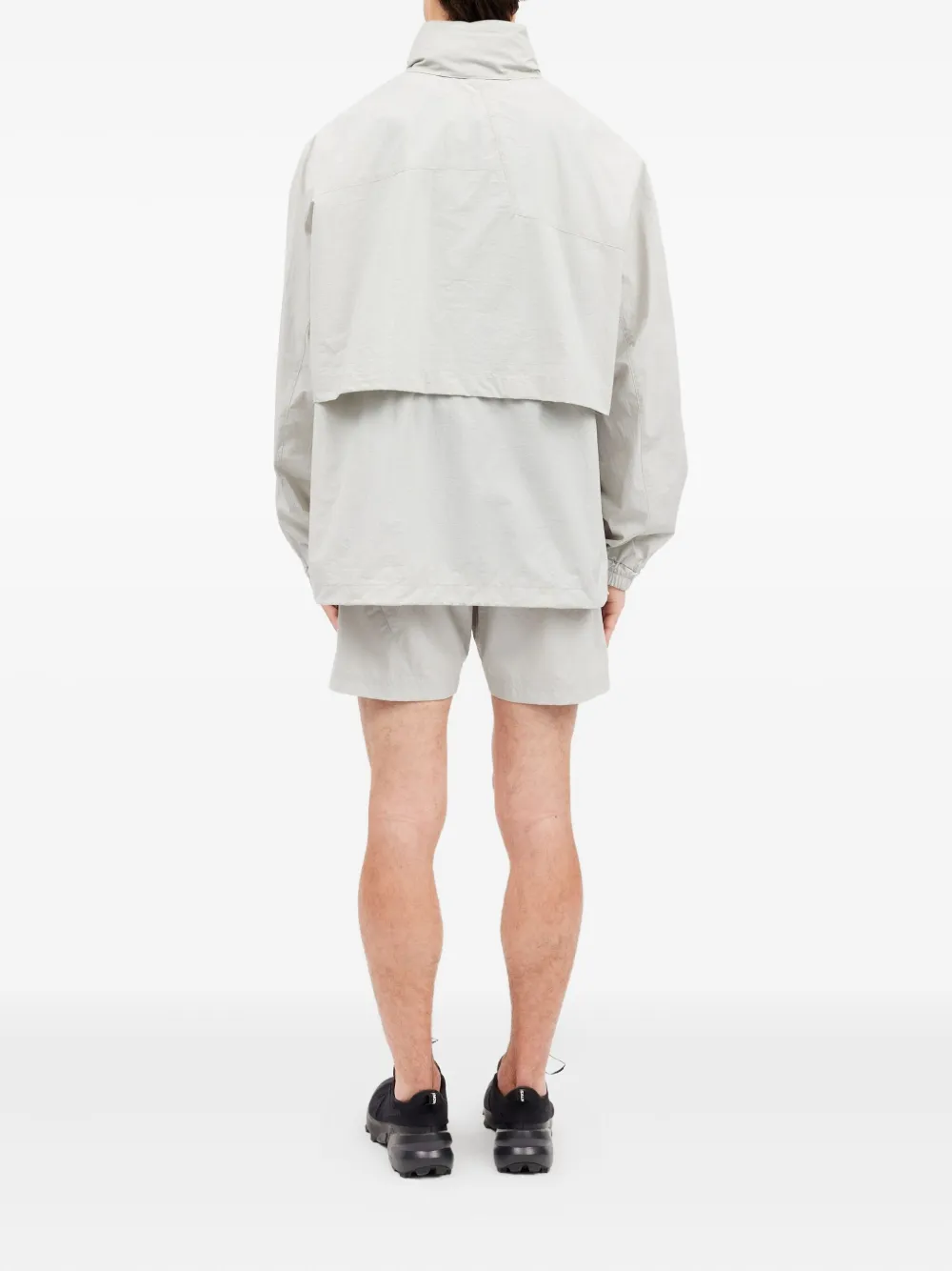 MM6 Maison Margiela zip-up Windbreaker | Grey | FARFETCH