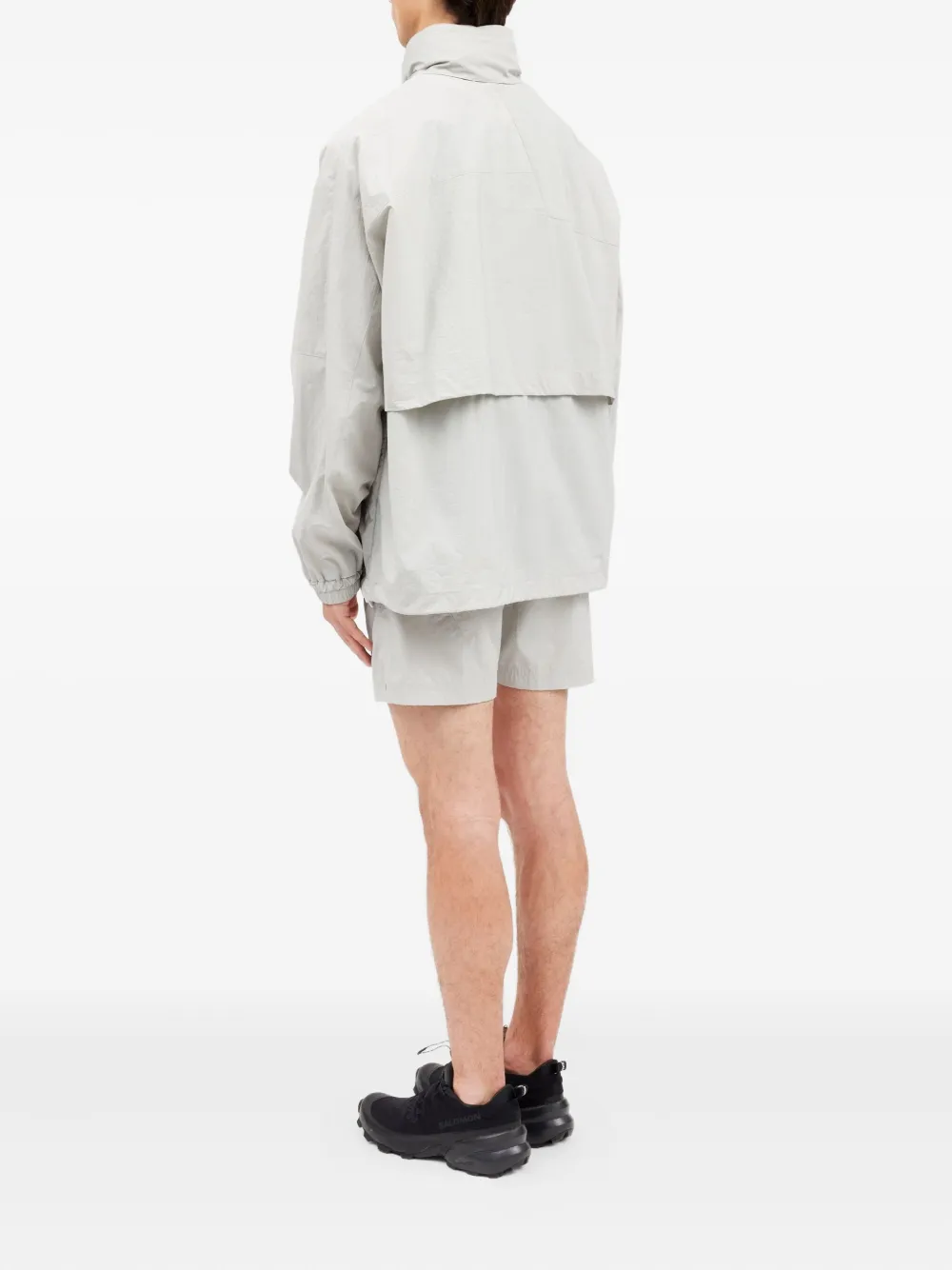 MM6 Maison Margiela zip-up Windbreaker | Grey | FARFETCH