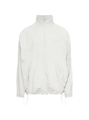Acne Studios Logo Zipper Jacket | White | FARFETCH