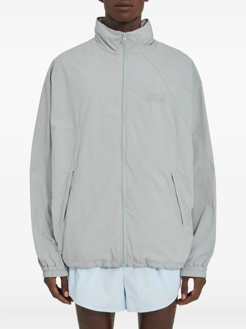 MM6 Maison Margiela Windbreaker mit Reißverschluss - Grau