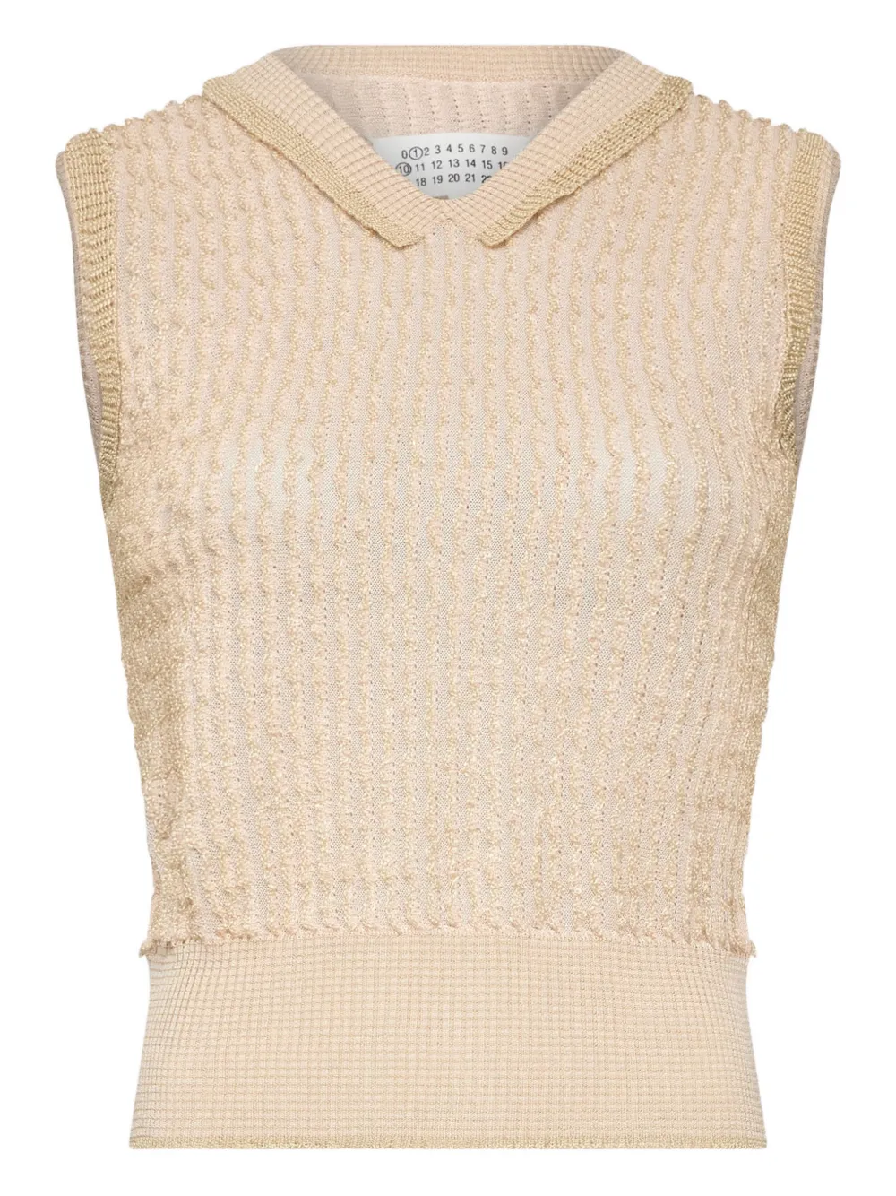 Maison Margiela Gilet con colletto polo - Toni neutri