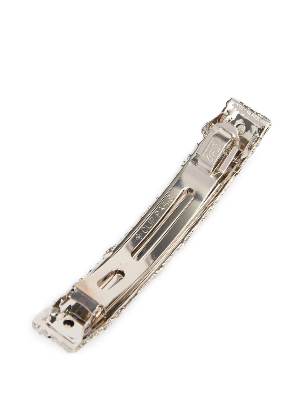 Mm6 Maison Margiela Numbers-engraved Hairclip In Silver