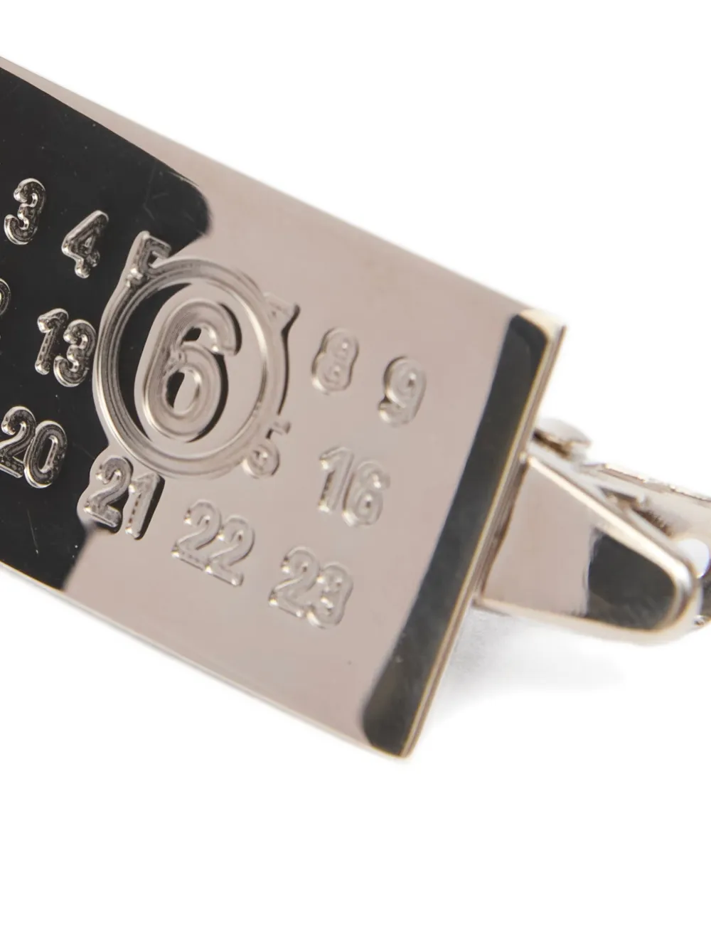 MM6 Maison Margiela Numeric haarclip Zilver
