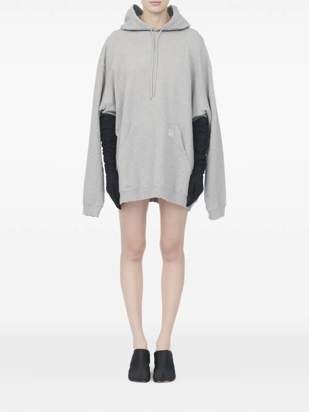 MM6 Maison Margiela Mini-jurk met capuchon Grijs