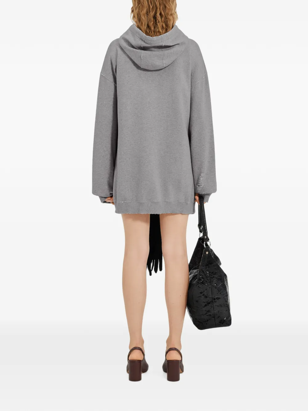 MM6 Maison Margiela Mini-jurk met capuchon Grijs