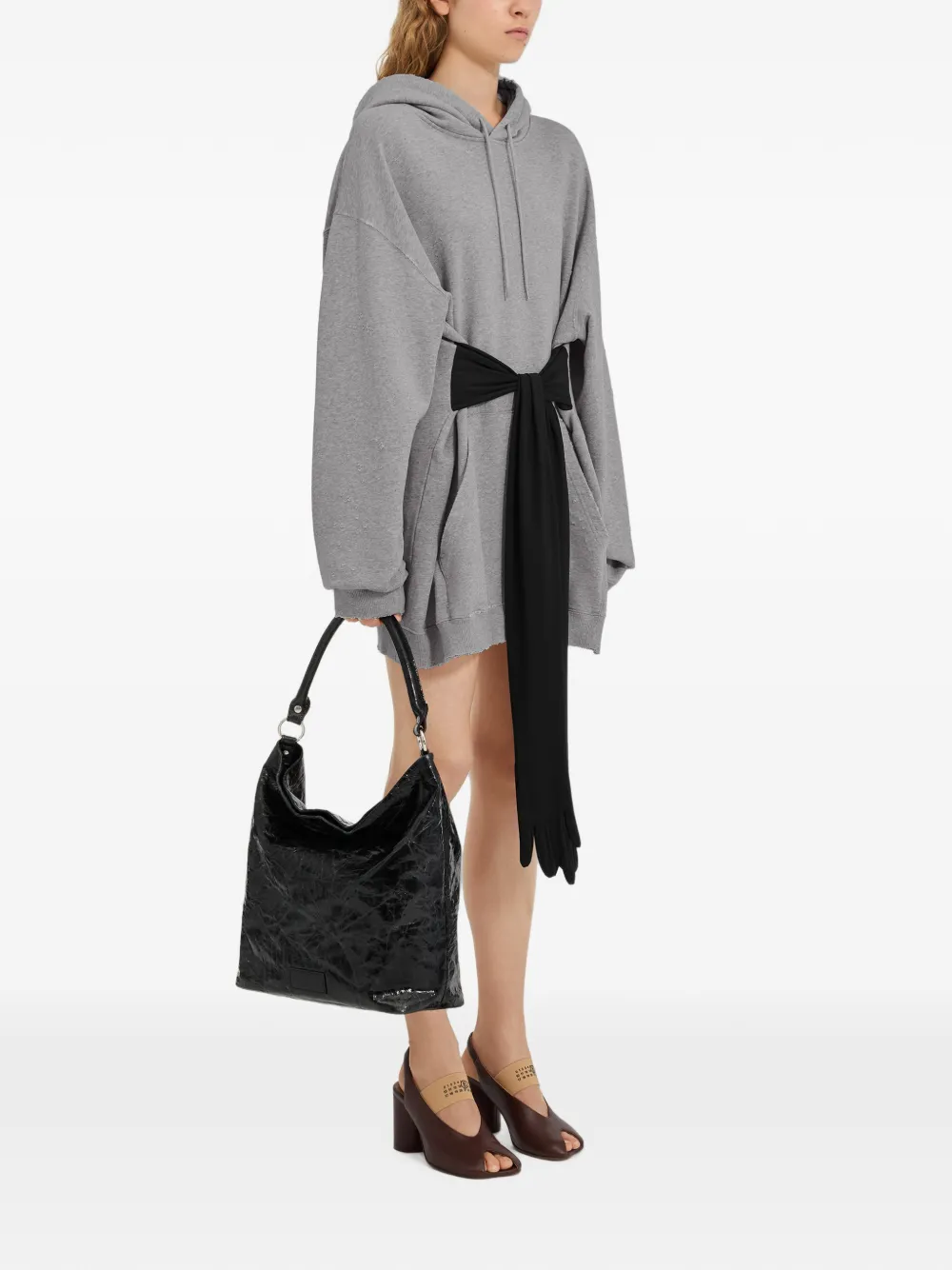 MM6 Maison Margiela Mini-jurk met capuchon Grijs