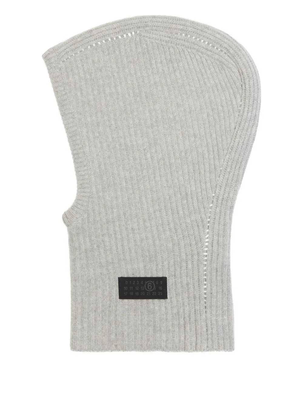 MM6 Maison Margiela ribbed balaclava - Grigio