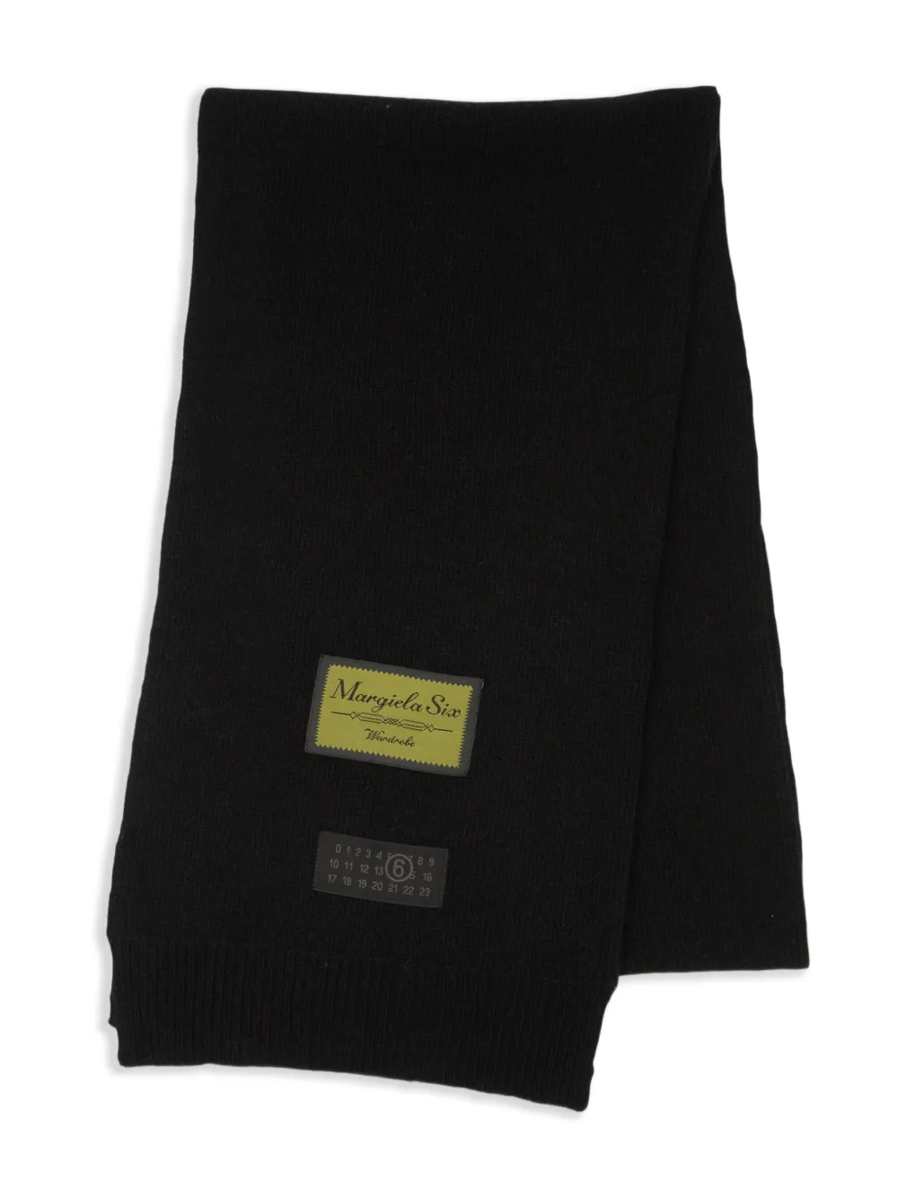 MM6 Maison Margiela Wollen sjaal Zwart