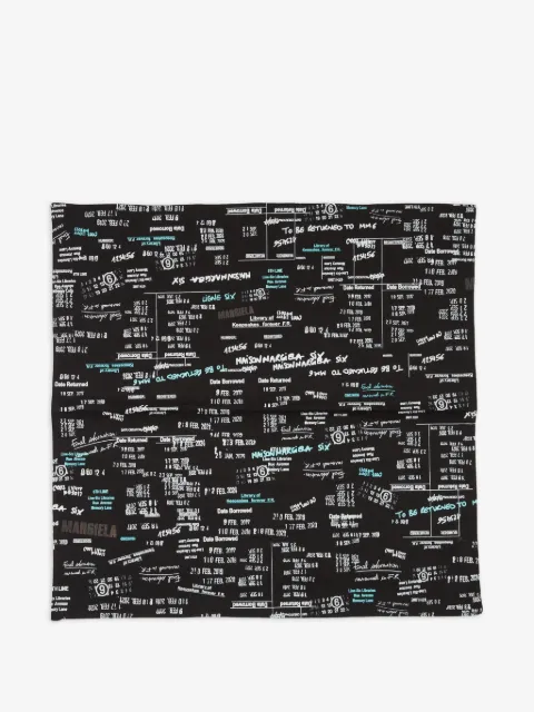 MM6 Maison Margiela Numbers-print scarf