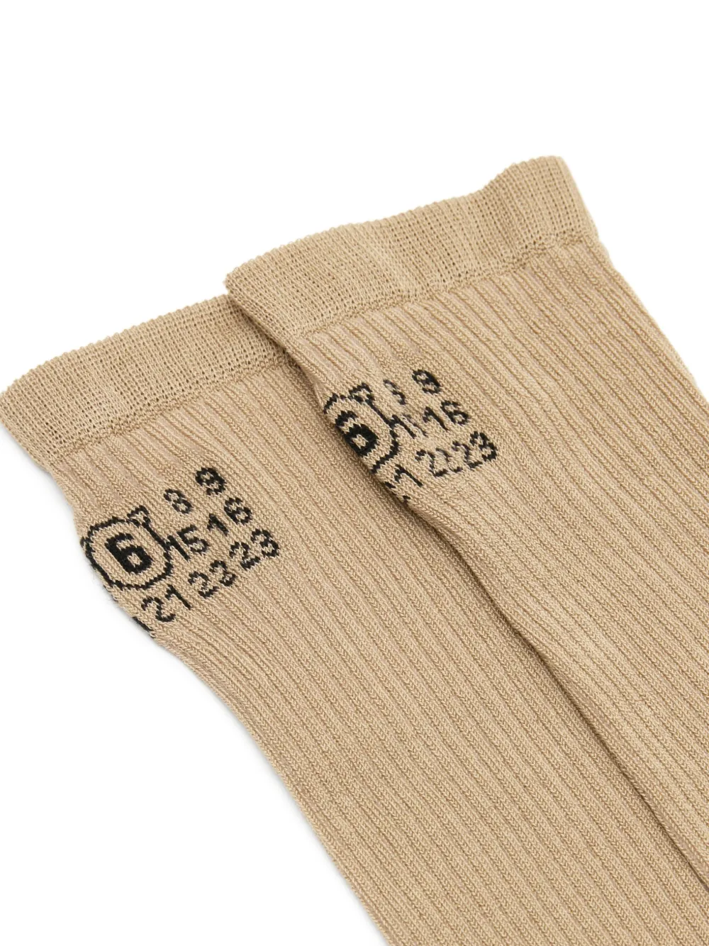 Numeric logo ribbed socks