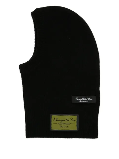 MM6 Maison Margiela logo-patch balaclava