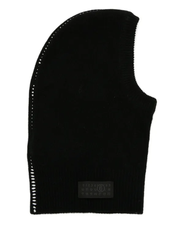MM6 Maison Margiela wool-blend Balaclava | Black | FARFETCH JO