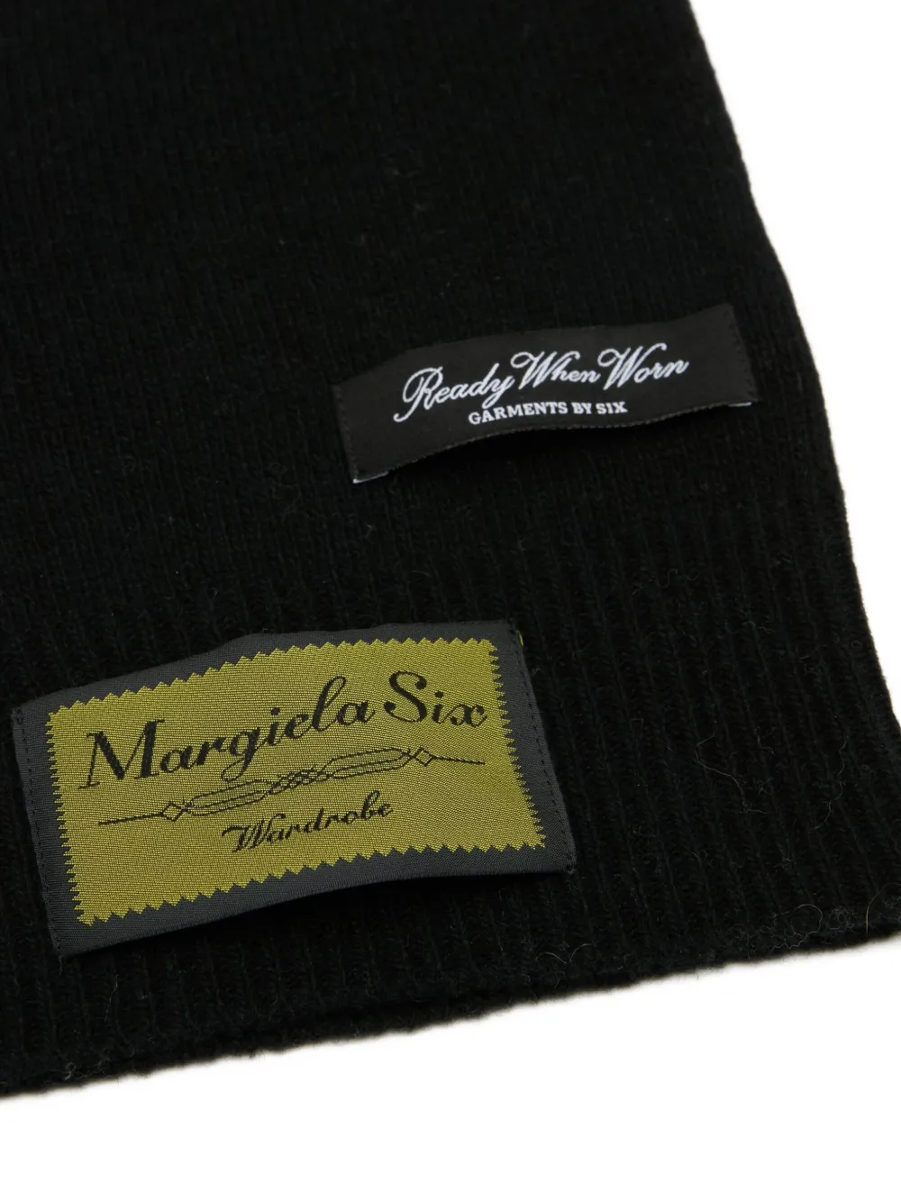 Mm6 Maison Margiela Logo-patch Balaclava In Black