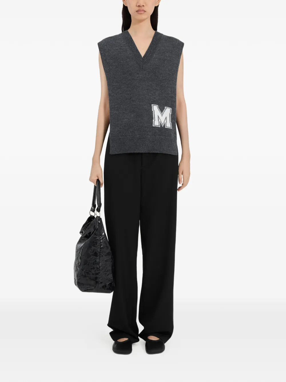  Mm6 Maison Margiela Initial Scarf - Grey 