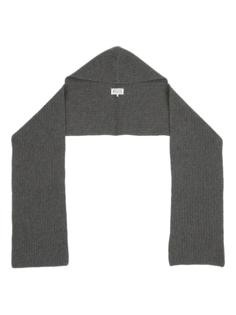 Maison Margiela ribbed hooded scarf
