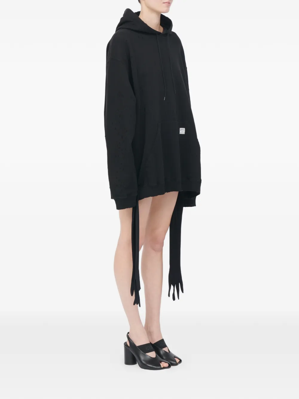 MM6 Maison Margiela Jurk met capuchon Zwart