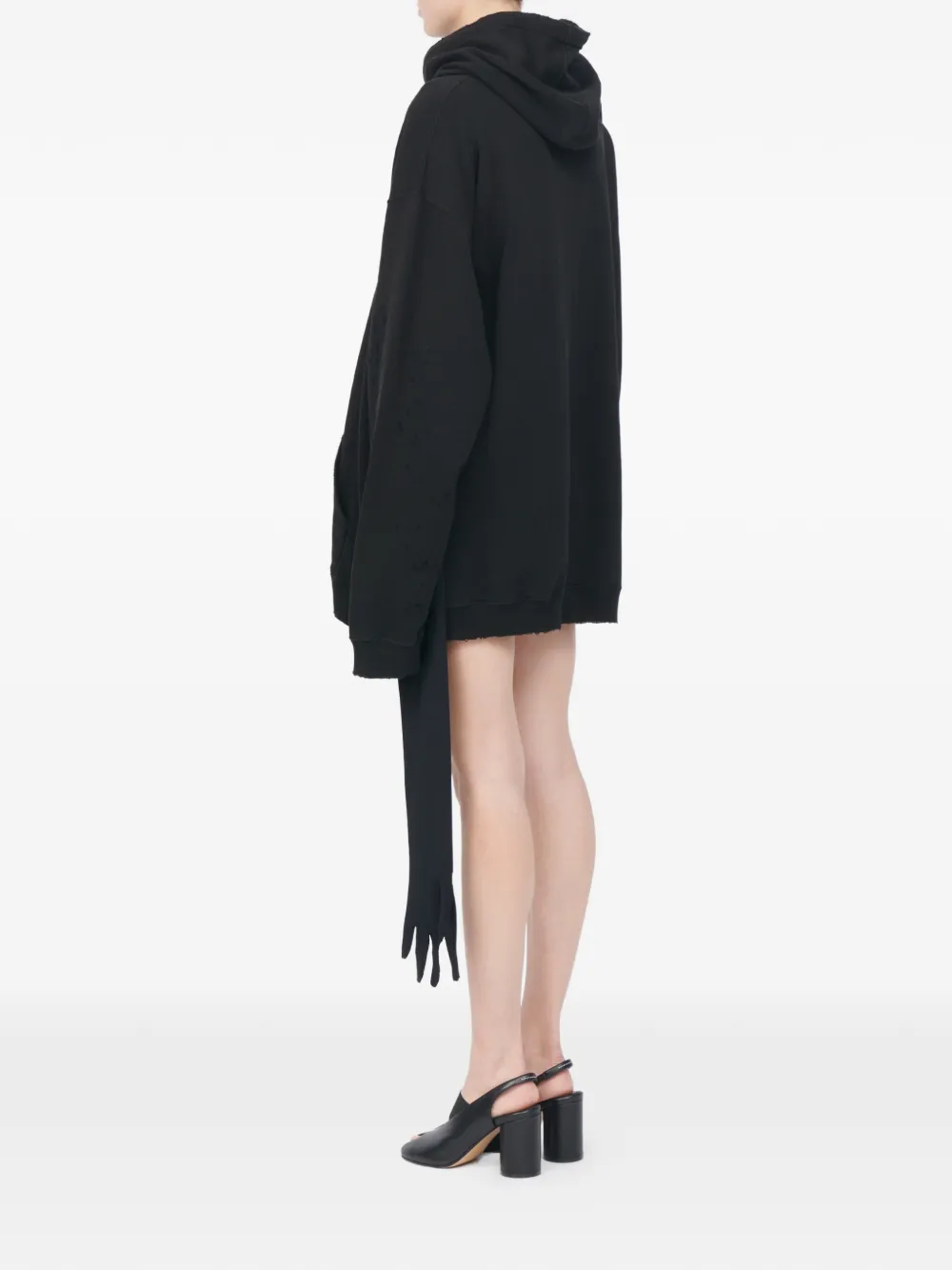 MM6 Maison Margiela Jurk met capuchon Zwart