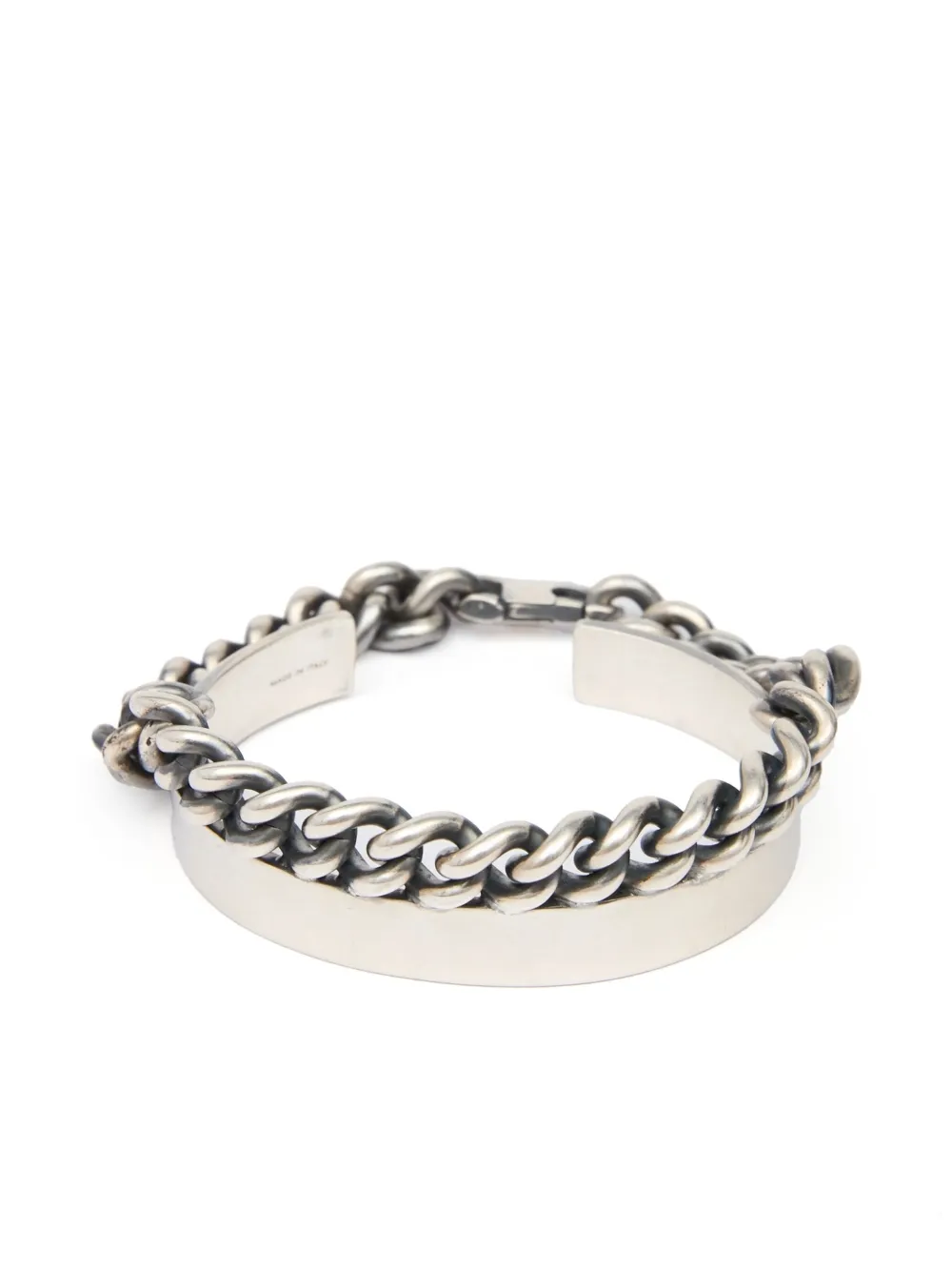MM6 Maison Margiela Bracciale rigido a catena - Argento