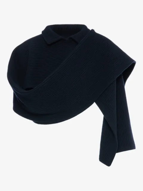 Maison Margiela collared ribbed scarf
