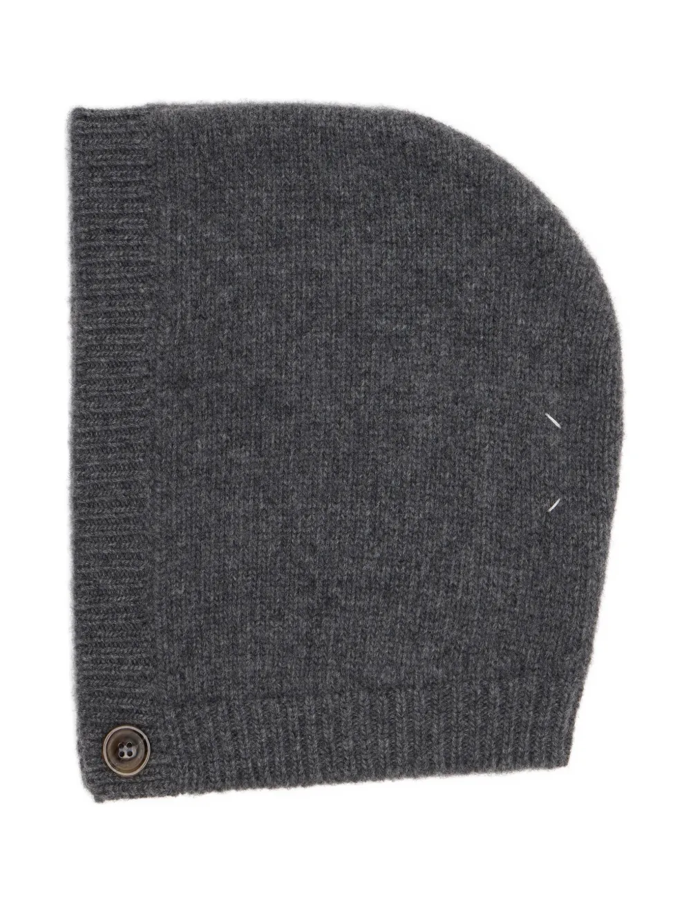 Maison Margiela Button Wool Cap In Gray