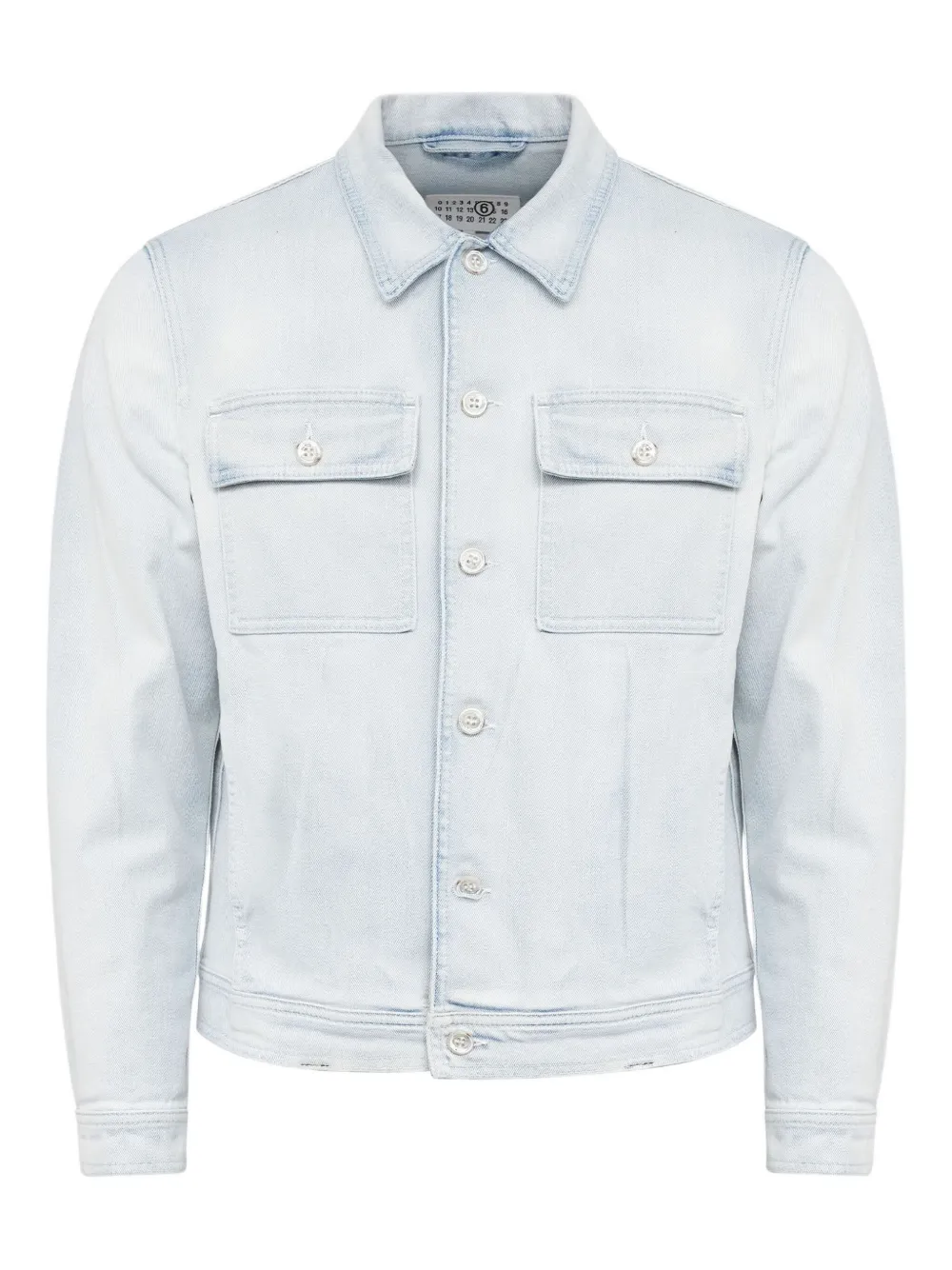 MM6 Maison Margiela Giacca denim con bottoni - Blu