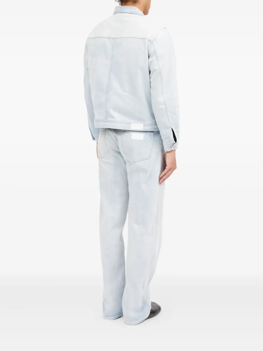 MM6 Maison Margiela Denim jack met knopen Blauw