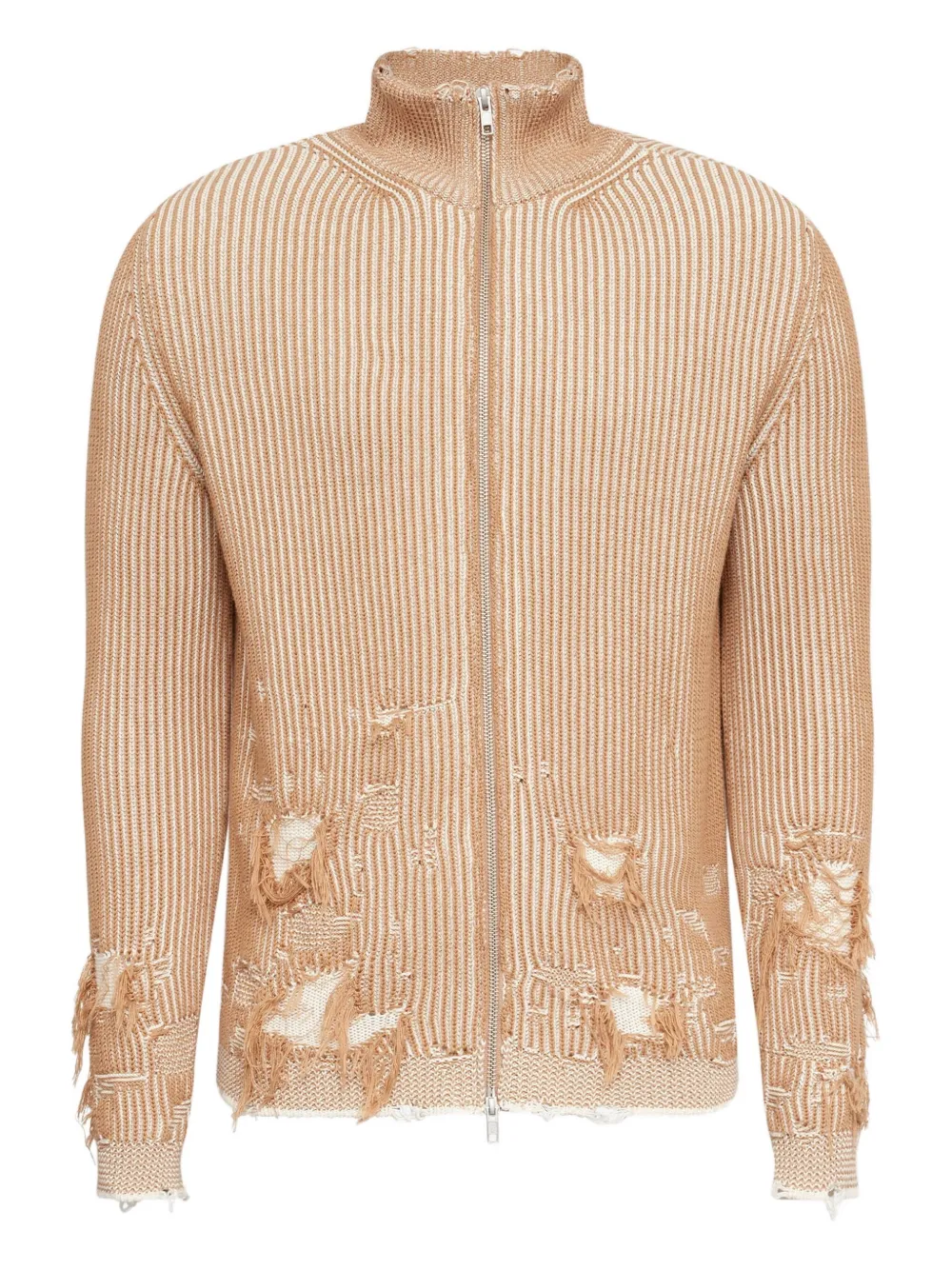 MM6 Maison Margiela Cardigan con effetto vissuto - Toni neutri