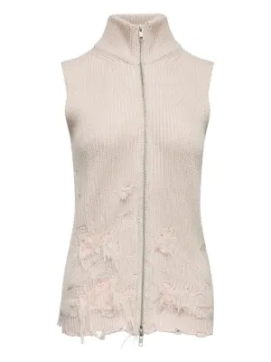 MM6 Maison Margiela ノースリーブ パデッドトップ | ホワイト