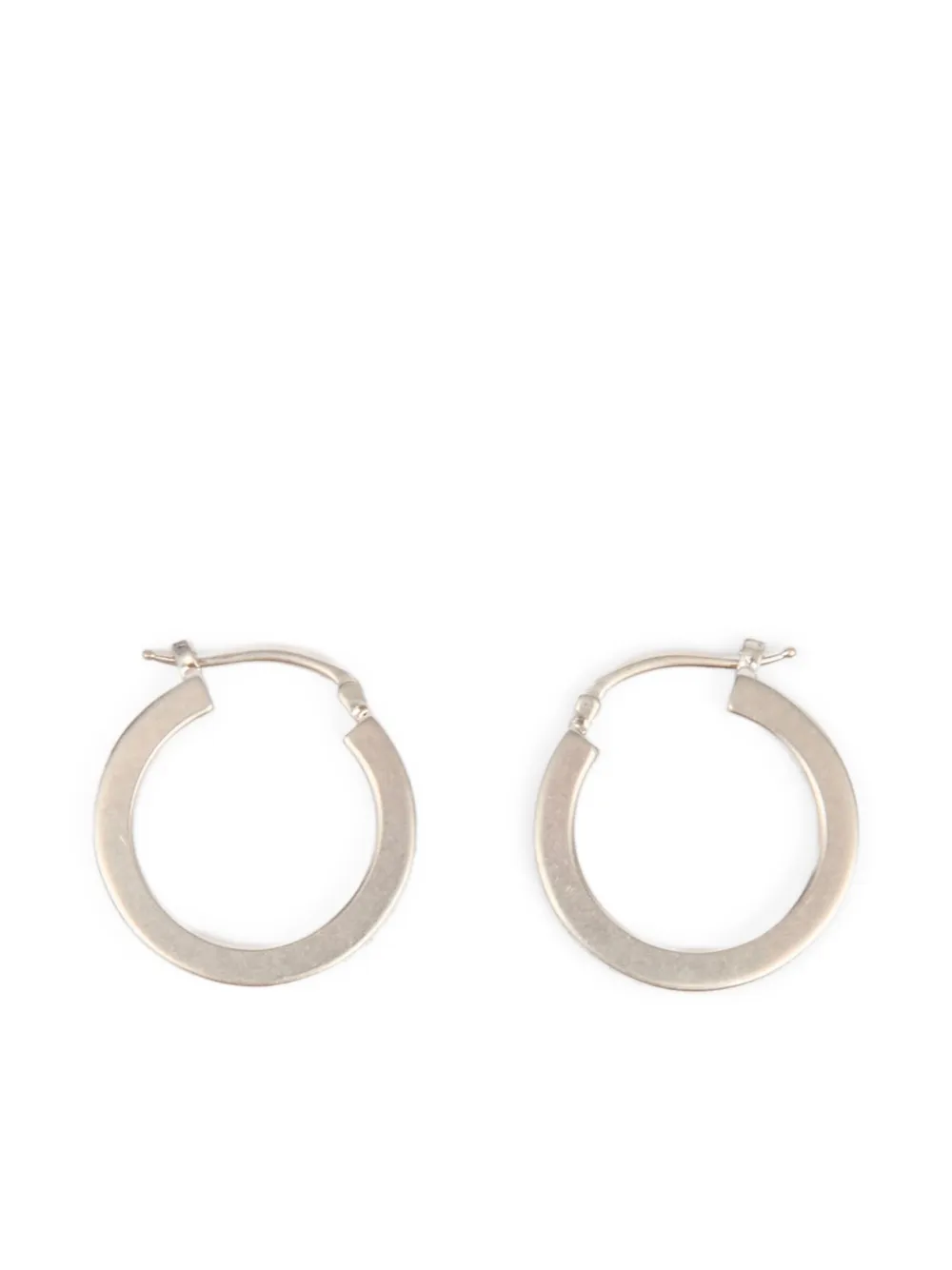 Mm6 Maison Margiela Numeric Hoop Earrings In Brown
